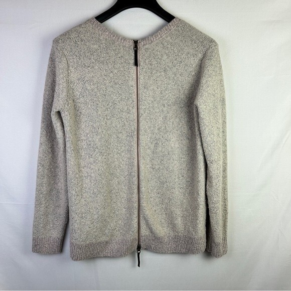 Hinge back zipped sweater wool alpaca blend S - Picture 5 of 5